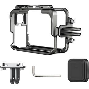 Camera Frame Cage for Insta360 Ace,Protective Mount Bracket Frame Cage for Insta360 Ace Ace Pro Sport Camera Cage Mounts Clamps (Black)
