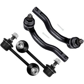 SCITOO 4pcs Front Suspension Kit Outer Tie Rod End Sway Bar End Link Fit 2007-2012 For Mazda CX-7