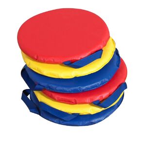 Children's Factory 12" Square Kids Floor Cushions, Flexible Classroom Seating, Sit Upon for Kids, Set of 6
