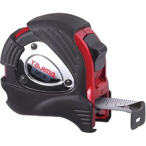 TAJIMA Tape Measure - 16 ft x 1 inch G-Plus Measuring Tape with Armored Case & Acrylic Coated Blade - GP-16BW
