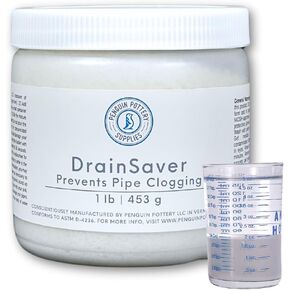 Penguin Pottery - DrainSaver - Separates Clay and Glaze Particles from Dirty Water - Prevents Costly Plumbing Repairs - 1 lb