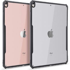 TineeOwl iPad Pro/Air 3 (10.5-inch) Ultra Slim Clear Case, Flexible TPU Bumper, Absorbs Shock, Thin, Lightweight (Black)