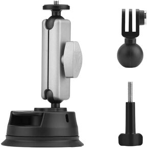 BTG Car Suction Cup Bracket for DJI Pocket 3 2/Insta360 X4 X3 Go3/Action 4 3 Suction Cup Mount Accessories