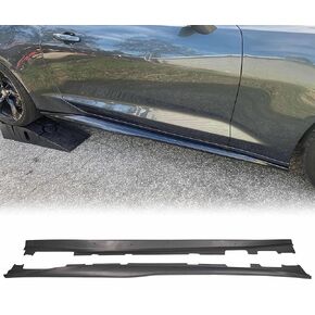 HECASA Side Skirts Replacement Compatible with 2016-2023 Chevy Chevrolet Camaro LT/LS/RS/SS Models ZL1 Style Rocker Panel Extension Guard Body Kit