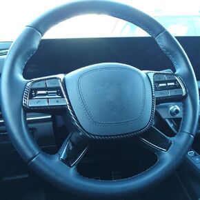 Wood Grain Steering Wheel Cover Trim Compatible with 2020-2024 Kia Telluride 2019-2020 Kia Sorento 2021-2024 Kia Barui Accessories