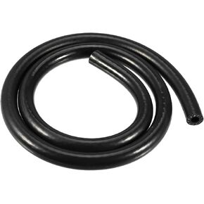 X AUTOHAUX Silicone Vacuum Tubing Hose Line Automotive Vacuum Hose Engine Air Intake Vacuum Hose Pipe Black ID 8mm 3.28ft Length