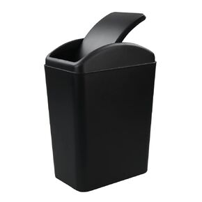 4.2 Gallon Kitchen Garbage Can, Plastic Swing Lid Trash Can, Grey