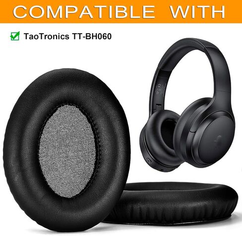 BH060 Ear Pads - defean Replacement Ear Cushion Cover Compatible with TaoTronics TT-BH060 SoundSurge 60 Over Ear Headphones,Softer Leather,High-Density Noise Cancelling Foam in Saudi Arabia