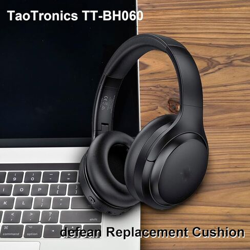 BH060 Ear Pads - defean Replacement Ear Cushion Cover Compatible with TaoTronics TT-BH060 SoundSurge 60 Over Ear Headphones,Softer Leather,High-Density Noise Cancelling Foam in Saudi Arabia