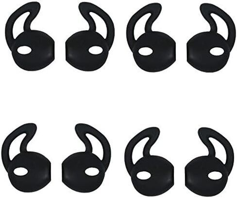 غطاء سماعات الأذن، جل أطراف الأذن لسماعات أذن Apple EarPods، جل ناعم رقيق ومريح ومضاد للانزلاق، مناسب لهاتف iPhone iPod Nano All Apple EarPods، 4 أزواج، 2 أبيض و2 أسود in Kuwait