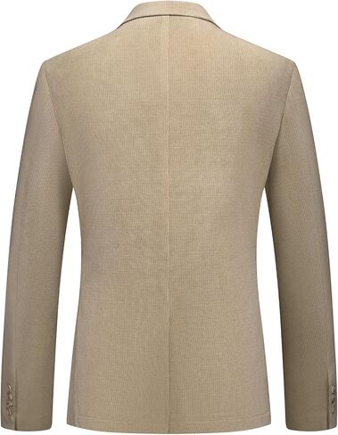 Men's Casual Corduroy Blazer Slim Fit One Button Jacket Fashion Sport Coat in Saudi Arabia