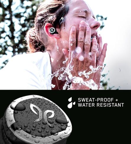 Jaybird RUN True Wireless Headphones for Running, Secure Fit, Sweat-Proof and Water Resistant, Custom Sound, 12 Hours In Your Pocket, Music + Calls (Jet) (Renewed) in Saudi Arabia