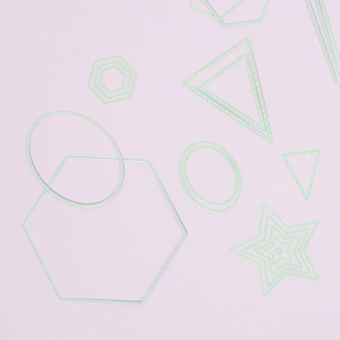 Craftelier - Set of Mini Essential Dies for Scrapbooking, Crafting and Cardmaking Creations | Pennant Shape - Approximate Size Between 2.9 x 2.7 cm and 5.39 x 7.92 cm in Saudi Arabia