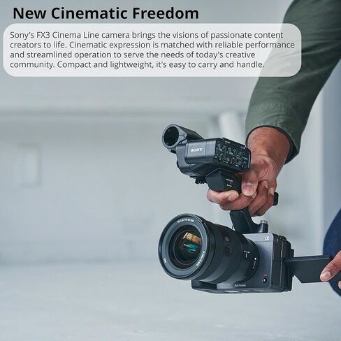 كاميرا Sony Alpha FX3 Cinema Line كاملة الإطار (الجسم فقط) مع حزمة DJI RS 4 in Kuwait