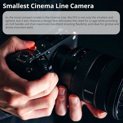 كاميرا Sony Alpha FX3 Cinema Line كاملة الإطار (الجسم فقط) مع حزمة DJI RS 4 in Kuwait