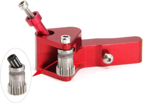 Upgrade Direct Dual Gear Extruder Support Plate with Pulley with Stepper Motor Easy Print Flexible Filament for Creality Ender3, CR10 3D Printer (Support Plate Kit with Motor) in Saudi Arabia