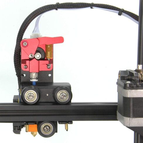 Upgrade Direct Dual Gear Extruder Support Plate with Pulley with Stepper Motor Easy Print Flexible Filament for Creality Ender3, CR10 3D Printer (Support Plate Kit with Motor) in Saudi Arabia
