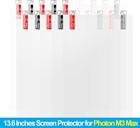 10 قطع 13.6 بوصة واقي شاشة لـ Photon M3 MAX 13.6 بوصة مقاوم للخدش 13.6 بوصة شاشة أحادية اللون LCD ثلاثية الأبعاد واقي شاشة الطابعة لـ Anycubic Photon M3 Max LCD شاشة حماية الشاشة in Kuwait