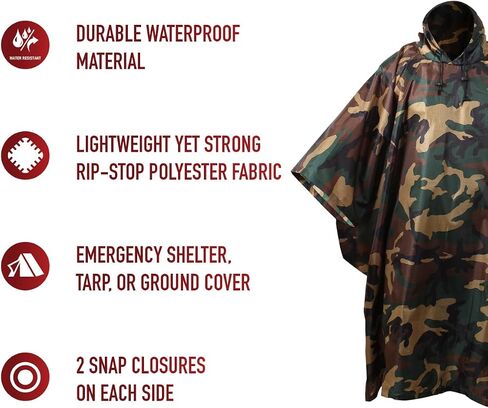 Rothco G.I. Type Military Rip-Stop Poncho in Saudi Arabia