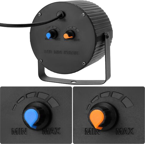 QWORK مصباح LED فائق السطوع مع تفعيل الصوت والتحكم اليدوي، تصميم مدمج ومتين للهالوين والحفلات وديكورات العطلات، يتضمن دعامة تثبيت in Saudi Arabia