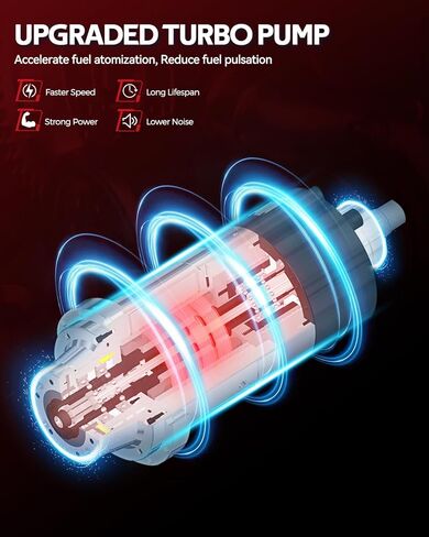 مجموعة مضخة الوقود الكهربائية Torchbeam متوافقة مع Aura 2007-2008 2.4L 3.5L 3.6L، G6 2005-2008 3.5L 3.6L 3.9L 2.4L، Malibu 2004-2008 3.9L 3.6L 2.4L 3.5L، استبدل FG1384 E3591M SP660 2 م P76246M in Saudi Arabia