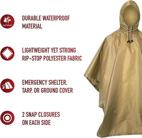 Rothco G.I. Type Military Rip-Stop Poncho in Saudi Arabia
