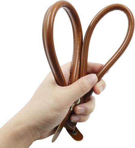 Hitefu 2PCS Leather Purse Handles Replacement 0.6" Wide 15.7" PU Leather Straps with Button for DIY Clutch Tote Bag Wallet Handbag Making Repairing (Brown) in Saudi Arabia