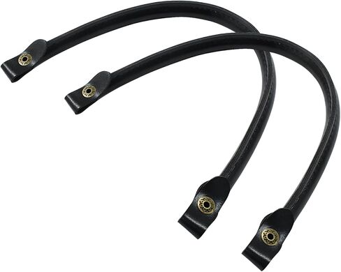 Hitefu 2PCS Leather Purse Handles Replacement 0.6" Wide 15.7" PU Leather Straps with Button for DIY Clutch Tote Bag Wallet Handbag Making Repairing (Brown) in Saudi Arabia