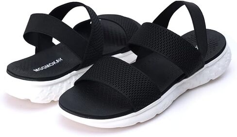 صنادل مسطحة للسيدات من MGGMOKAY، صنادل مشي مريحة وناعمة in Kuwait