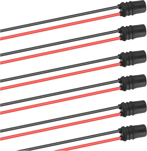 6 قطع 194 مقبس لمبة مع حزام تمديد، مقبس T10 متين لأضواء لوحة القيادة مقبس ضوء علامة جانبية، مقبس ضوء لوحة الترخيص العالمي ملحقات السيارة in Kuwait