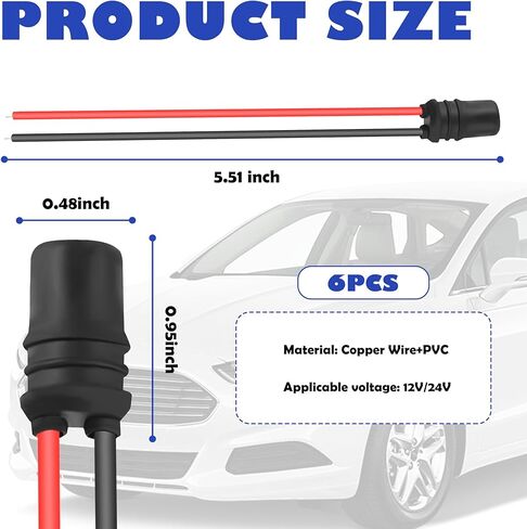 6 قطع 194 مقبس لمبة مع حزام تمديد، مقبس T10 متين لأضواء لوحة القيادة مقبس ضوء علامة جانبية، مقبس ضوء لوحة الترخيص العالمي ملحقات السيارة in Kuwait