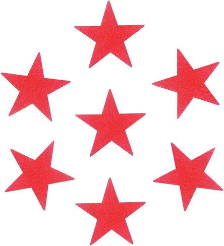 tBesme 100 PCS Adhesive Felt Star,1.5 inch White Self-Adhesive Felt Sticker for Party DIY Craft Projects,Sewing Handcraft Finishing(White) in Kuwait