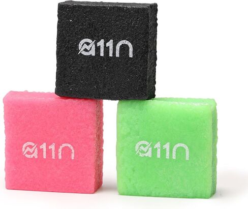 A11N SPORTS 3-Pack Pickleball Paddle Eraser - Quick Stain Removal and Spin Restoration - Black/Green/Mix Colors in Kuwait