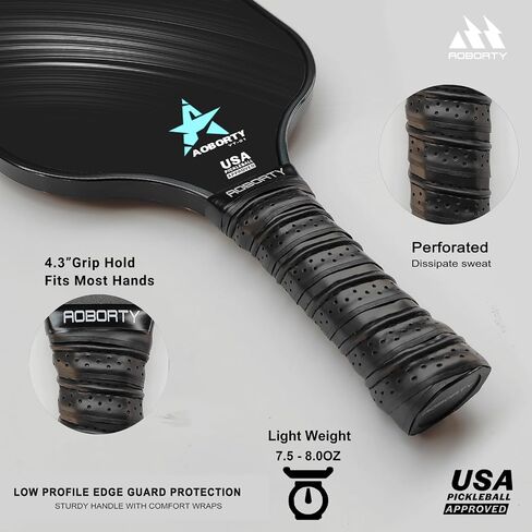 Carbon Fiber Pickleball Paddle - Tournament Edition- USAPA Polypropylene Honeycomb Paddle - World Champion Surface Technology Options Pickleball Racket with Bag & Cushion Comfort Grip in Saudi Arabia