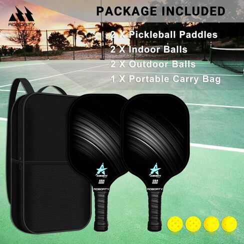 Carbon Fiber Pickleball Paddle - Tournament Edition- USAPA Polypropylene Honeycomb Paddle - World Champion Surface Technology Options Pickleball Racket with Bag & Cushion Comfort Grip in Saudi Arabia