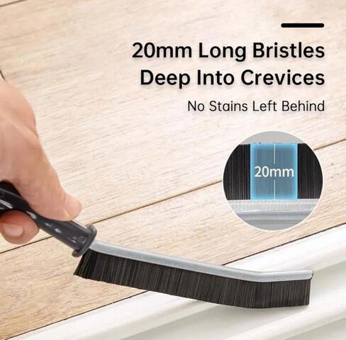 6 PCS Hard Bristle Crevice Cleaning Brush Multifunctional Gap Cleaning Scrub Brush Crevice Cleaner Tool for Home, Kitchen, Bathroom, Window, Vehicle, Toilet Crevice and Grout Cleaning Brush. in Saudi Arabia