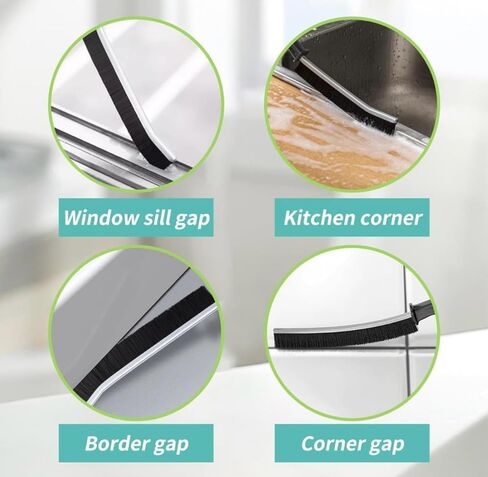 6 PCS Hard Bristle Crevice Cleaning Brush Multifunctional Gap Cleaning Scrub Brush Crevice Cleaner Tool for Home, Kitchen, Bathroom, Window, Vehicle, Toilet Crevice and Grout Cleaning Brush. in Saudi Arabia