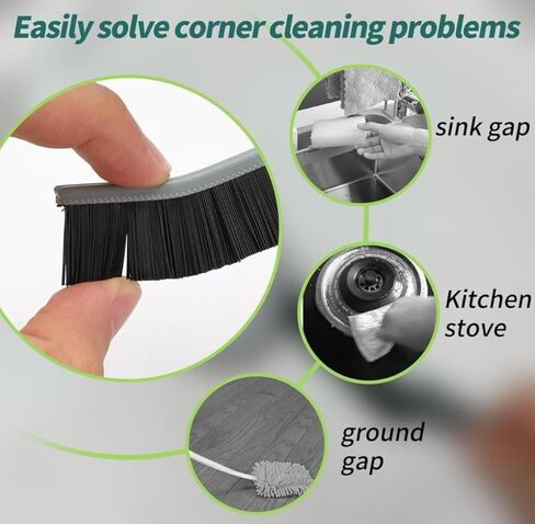 6 PCS Hard Bristle Crevice Cleaning Brush Multifunctional Gap Cleaning Scrub Brush Crevice Cleaner Tool for Home, Kitchen, Bathroom, Window, Vehicle, Toilet Crevice and Grout Cleaning Brush. in Saudi Arabia