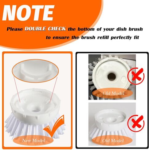 Dish Brush Refill Head Compatible with OXO Good Grips Soap Dispensing Palm Brush, 4 Pack Palm Brush Refills, Dish Scrub Brush Head Replacement, Scrubber Brush Replace Head for Home Kitchen in Saudi Arabia