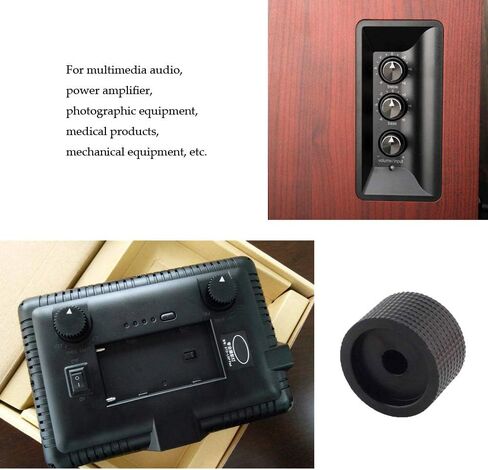 25 مللي متر × 15 مللي متر أسود الألومنيوم الروتاري التحكم الإلكتروني الجهد مقبض مكبر للصوت مقبض 2 قطعة in Kuwait