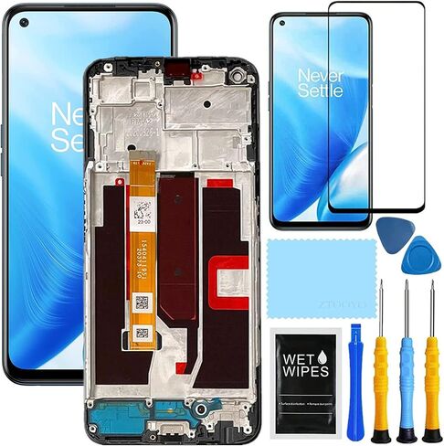 لشاشة OnePlus Nord N200 5G بديلة مع إطار لمجموعة استبدال الشاشة Nord N200 de2118 شاشة LCD تعمل باللمس مع أدوات 6.49 بوصة in Saudi Arabia