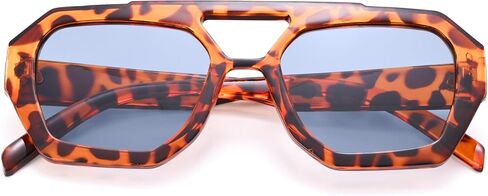 نظارات شمسية Pro Acme Retro Square Aviator، نظارات شمسية عصرية ذات ظل مزدوج وجسر مزدوج in Kuwait