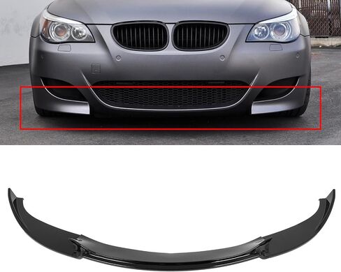 SCITOO Glossy Black Front Bumper Lip H-Style Fits for 2006-2010 for BMW E60 M5 PP Front Lip Spoiler in Saudi Arabia