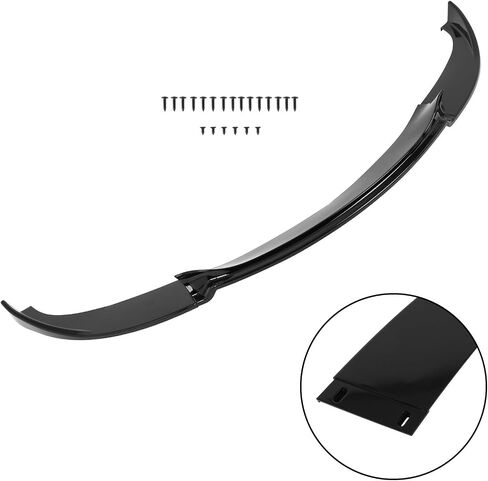 SCITOO Glossy Black Front Bumper Lip H-Style Fits for 2006-2010 for BMW E60 M5 PP Front Lip Spoiler in Saudi Arabia