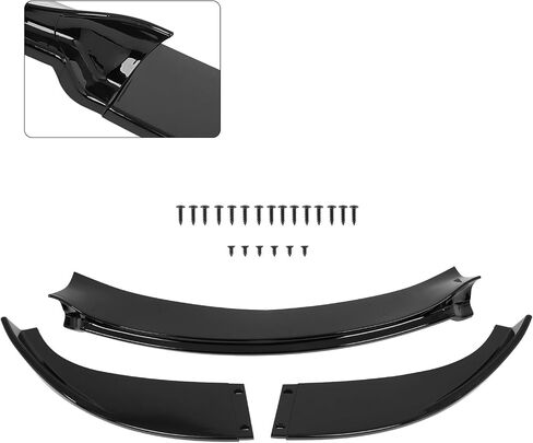 SCITOO Glossy Black Front Bumper Lip H-Style Fits for 2006-2010 for BMW E60 M5 PP Front Lip Spoiler in Saudi Arabia