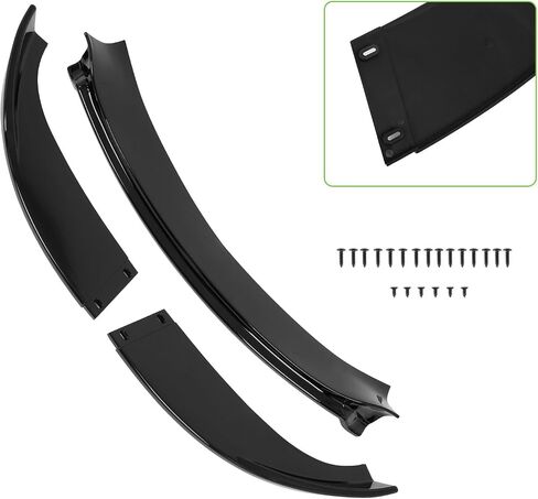 SCITOO Glossy Black Front Bumper Lip H-Style Fits for 2006-2010 for BMW E60 M5 PP Front Lip Spoiler in Saudi Arabia