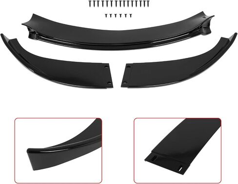 SCITOO Glossy Black Front Bumper Lip H-Style Fits for 2006-2010 for BMW E60 M5 PP Front Lip Spoiler in Saudi Arabia
