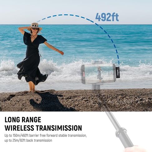 Neewer Wireless Lavalier Microphone for USB C with Charging Case, Compatible with iPhone 15/Android/PC/Laptop, 48KHz/24Bit Mini Lapel Mic, Noise Canceling 24H Battery for Recording Live Vlog, KM18 in Saudi Arabia