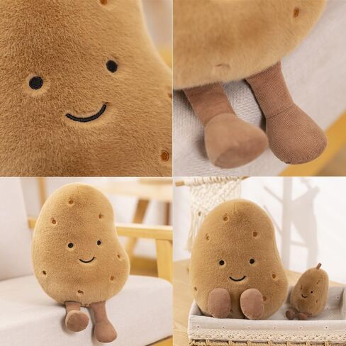 Bread Plush Toys, Snack Pillow,Soft Little Potato Doll/Croissant Plush Toy,Cute Food Plushie Stuffed Toy Throw Pillow for Fans Gift,Birthday Christmas (Little Potato) in Saudi Arabia