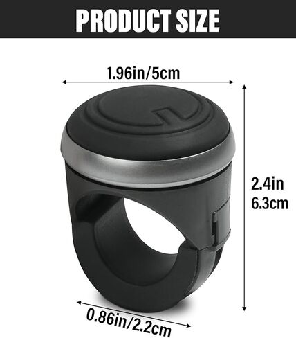 مقبض عجلة القيادة الدوار، مقبض عجلة القيادة العالمي، عجلة قيادة معدنية 360 درجة، مقبض كهربائي للسيارة مساعد القيادة in Kuwait